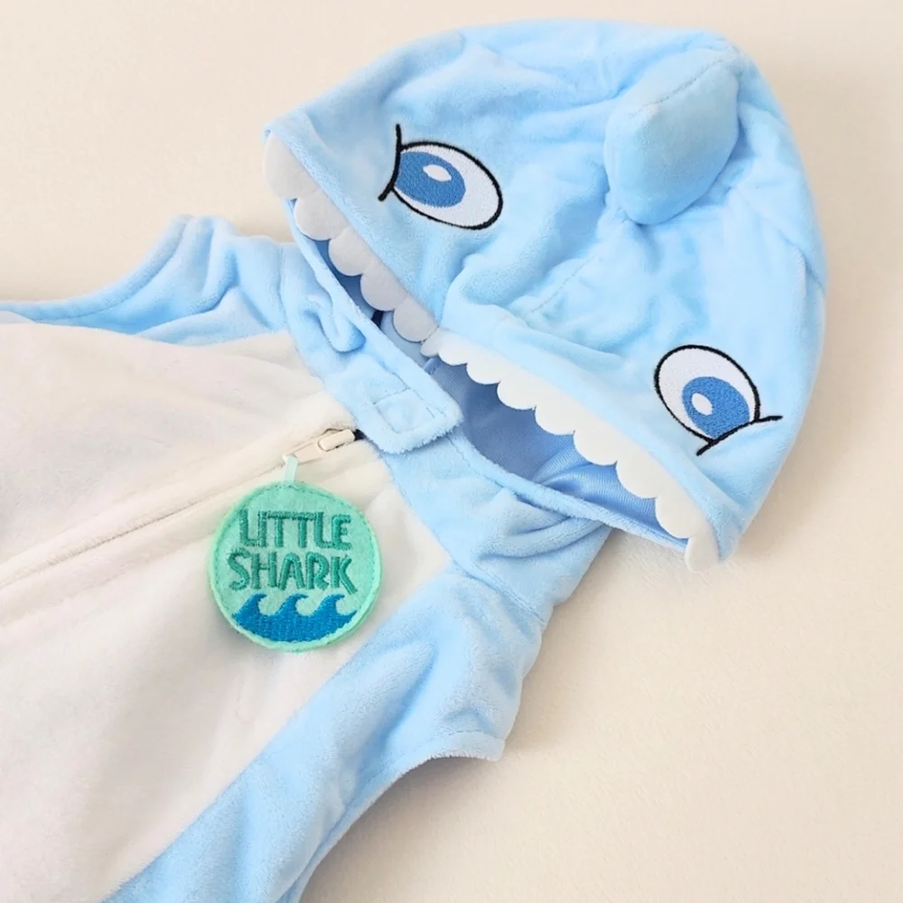 NEW! Baby Shark Unisex Baby Halloween Costume 3-6M Girl Boy One Piece Outfit